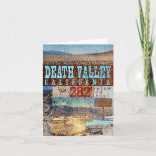 Cartão Vale da Morte, CA: 282' Abaixo do Nível do Mar - N