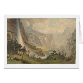 Cartão Vale de Bierstadt Yosemite, Califórnia (1884A)