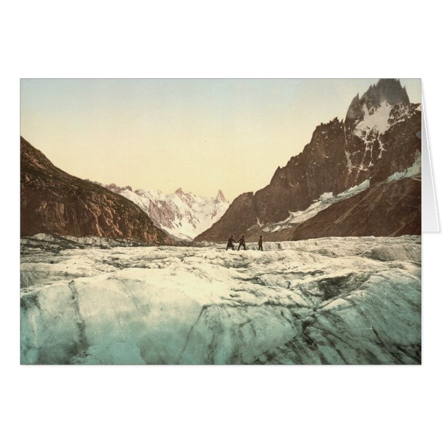 Cartão Vale de Chamonix - Mer de Glace (Frente Horizontal)