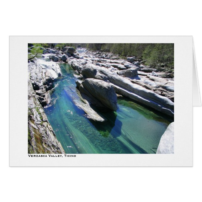 Cartão Vale de Verzasca, Ticino (Frente Horizontal)