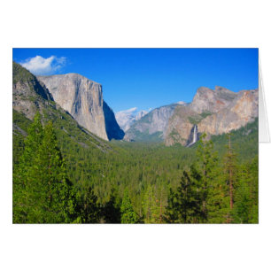 Cartão vale de yosemite