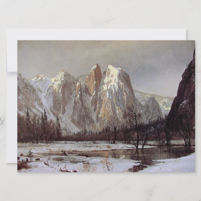 Cartão Vale de Yosemite, Califórnia (Cathedral Rock) (Frente)