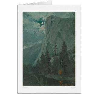 Cartão Vale pelo luar, Califórnia de Yosemite (1215)