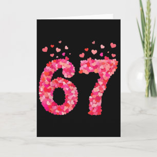 Cartão Valentão Engraçado 6 7 Meme Menino Seis Sete Coraç