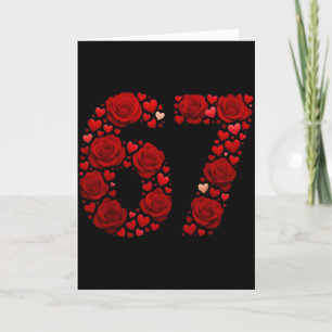 Cartão Valentine 67 Meme Rosa Corações Engraçado Seis Set