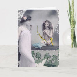 Cartão Valentine Art Nouveau de 1904