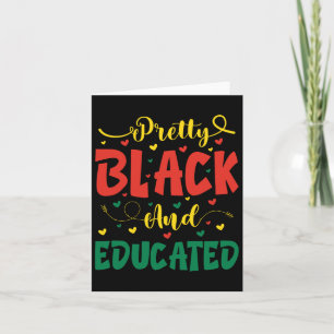 Cartão Valentine Bonito Preto E Educado Juneteenth Para