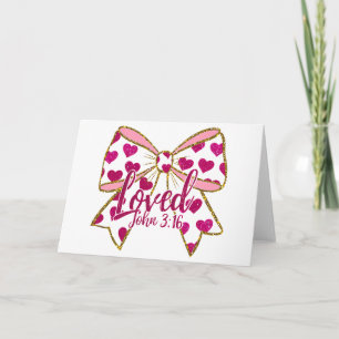 Cartão Valentine Coquette Cristã