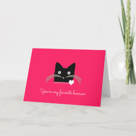 Cartão Valentine do Gato