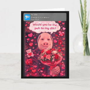Cartão Valentine Engraçado Humor Geração Z Meme de Casal 