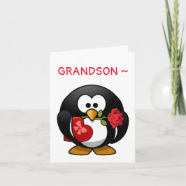 CARTÃO VALENTINE NETO PENGUIN