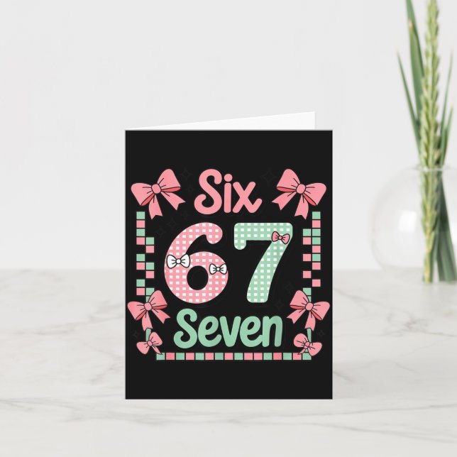 Cartão Valentine’s Day 67 Meme Filled With Hearts Funny S (Frente)