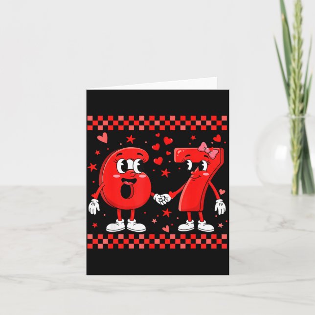Cartão Valentine’s Day 67 Meme Funny Six Seven 6 7 Valent (Frente)