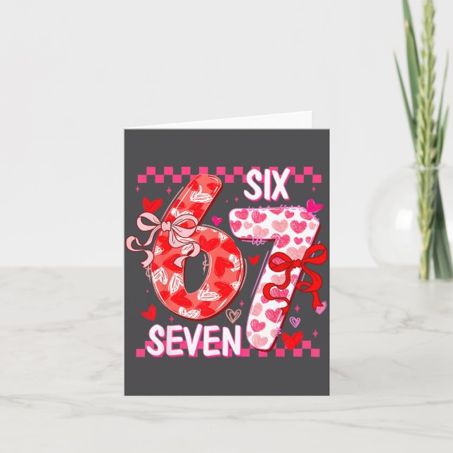 Cartão Valentine’s Day 67 Meme Happy Valentines Day Funny (Frente)