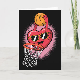 Cartão Valentine Sketll Coração Dunking Com Shades Cool K