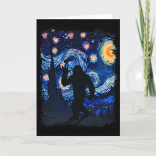 Cartão Valentine Van Gogh Noite Estrelada Pé Grande Sasqu
