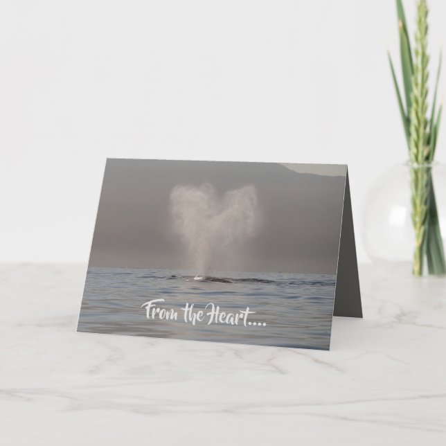 Cartão Valentine's Card From the Heart (Frente)