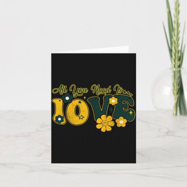 Cartão Valentine's Day All You Need Is 10ve Love Funny Me (Frente)