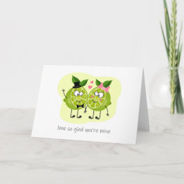 Cartão Valentines Day Digital Card With Funny Lime