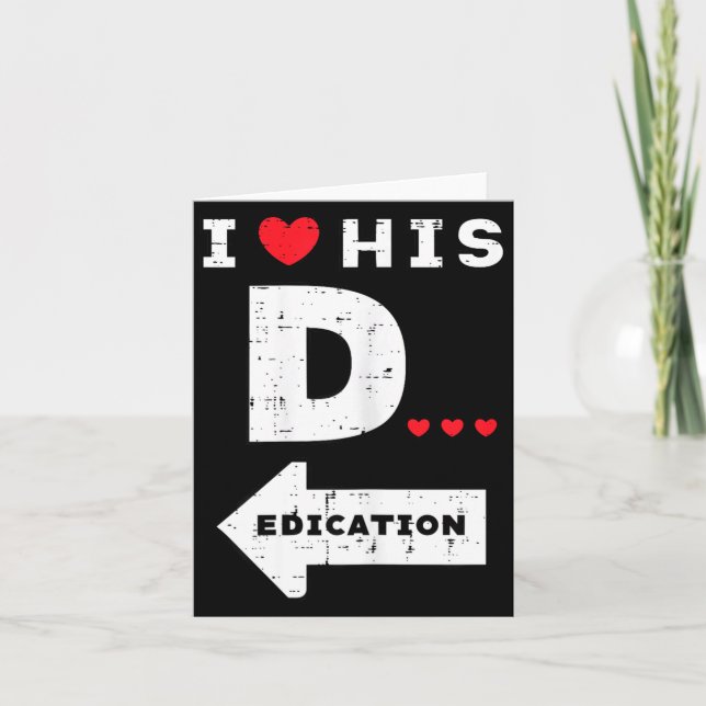 Cartão Valentines Day I Love His Dedication Matching Coup (Frente)