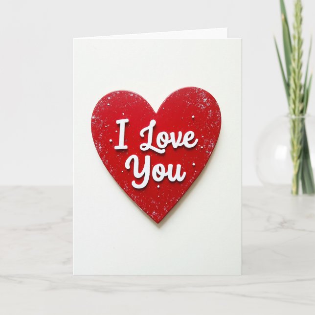 Cartão Valentines Day I Love You Card (Frente)