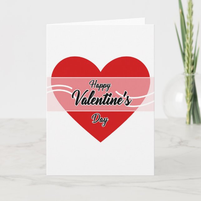 Cartão Valentines Heart For Partner Card (Frente)