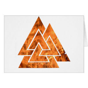 Cartão Valknut de queimadura