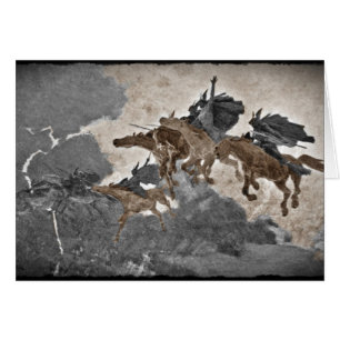 Cartão Valkyries na tempestade