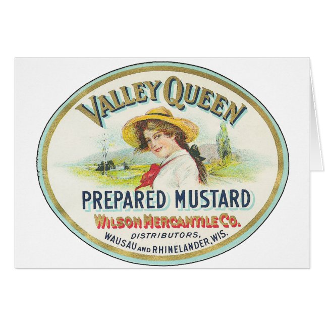 Cartão Valley Queen Preparated Mustard (Frente Horizontal)
