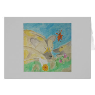 Cartão valores africanos do cão selvagem