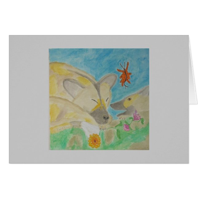 Cartão valores africanos do cão selvagem (Frente horizontal)