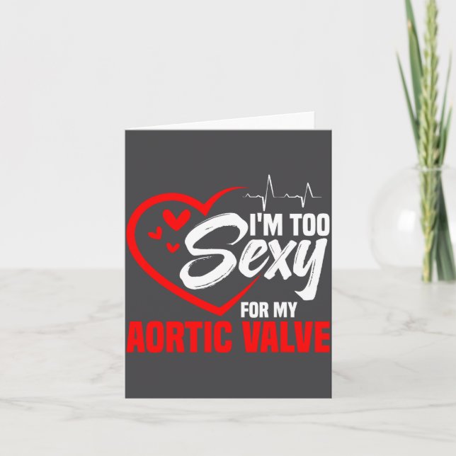 Cartão Valve Replacement Heart Surgery Aortic Valve Repai (Frente)