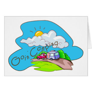 Cartão Vamos acampar