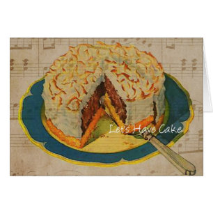 Cartão Vamos Com Bolo