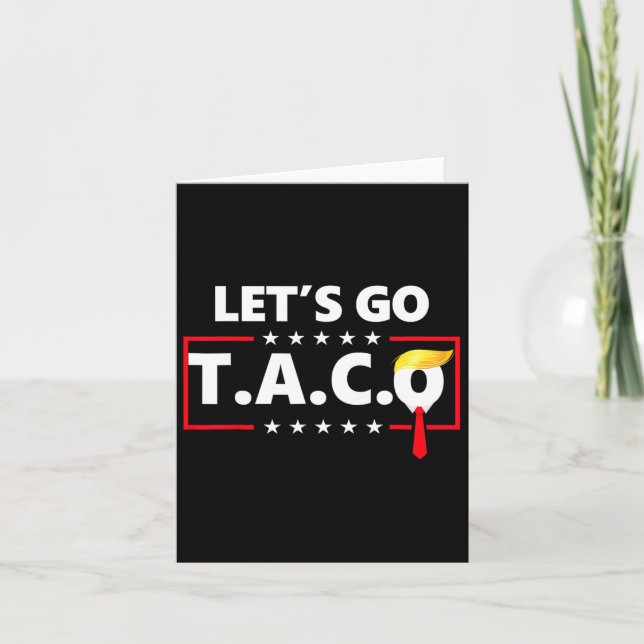 Cartão Vamos Engraçado Vai Taco (Frente)