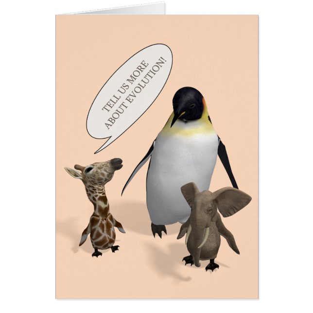 Cartão Vamos Fala Sobre Evolução (Frente)