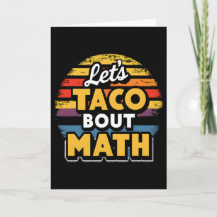 Cartão Vamos falar de Taco sobre Matemática! Cinco De May