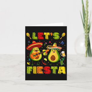 Cartão Vamos Festa Abacate E Tacos Cinco De Mayo Homens