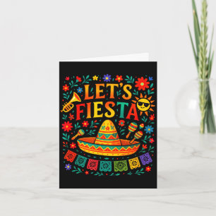 Cartão Vamos festejar - cinco de maio festa mexicana