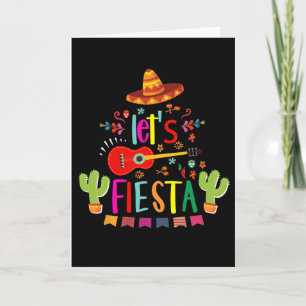Cartão Vamos Festejar Cinco De Mayo Guitarra Divertido Me