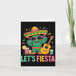 Cartão Vamos festejar festa mexicana 5 de maio engraçado