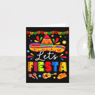 Cartão Vamos fiar mexicana festa esquadrão cinco de