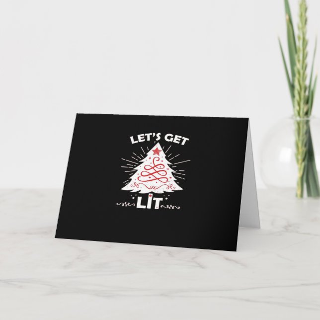 Cartão Vamos Ficar Lit - Branco Essencial (Frente)