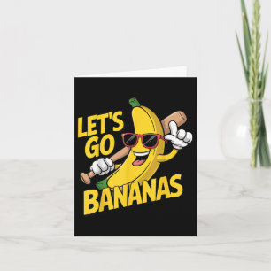 Cartão Vamos Ficar Loucos de Banana Amante de Banana Engr