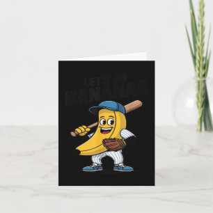 Cartão Vamos Ficar Loucos, Presente Divertido de Banana