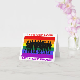 Cartão Vamos ficar loucos, vamos ter orgulho LGBTQ