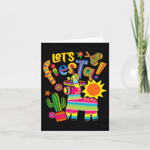 Cartão Vamos Fiesta Cinco De Mayo Camisa Mexicana Hombre