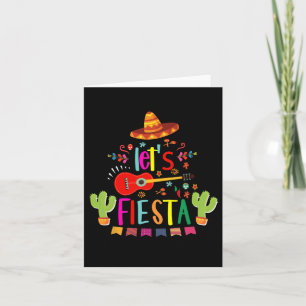 Cartão Vamos Fiesta Cinco De Mayo Guitar Engraçado Pa Mex