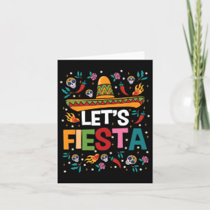 Cartão Vamos Fiesta Cinco De Mayo Partido Temático Mexica
