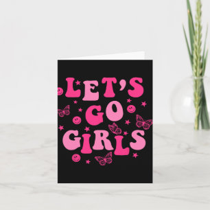 Cartão Vamos Go Girls Team Node Correspondente ao Solteir